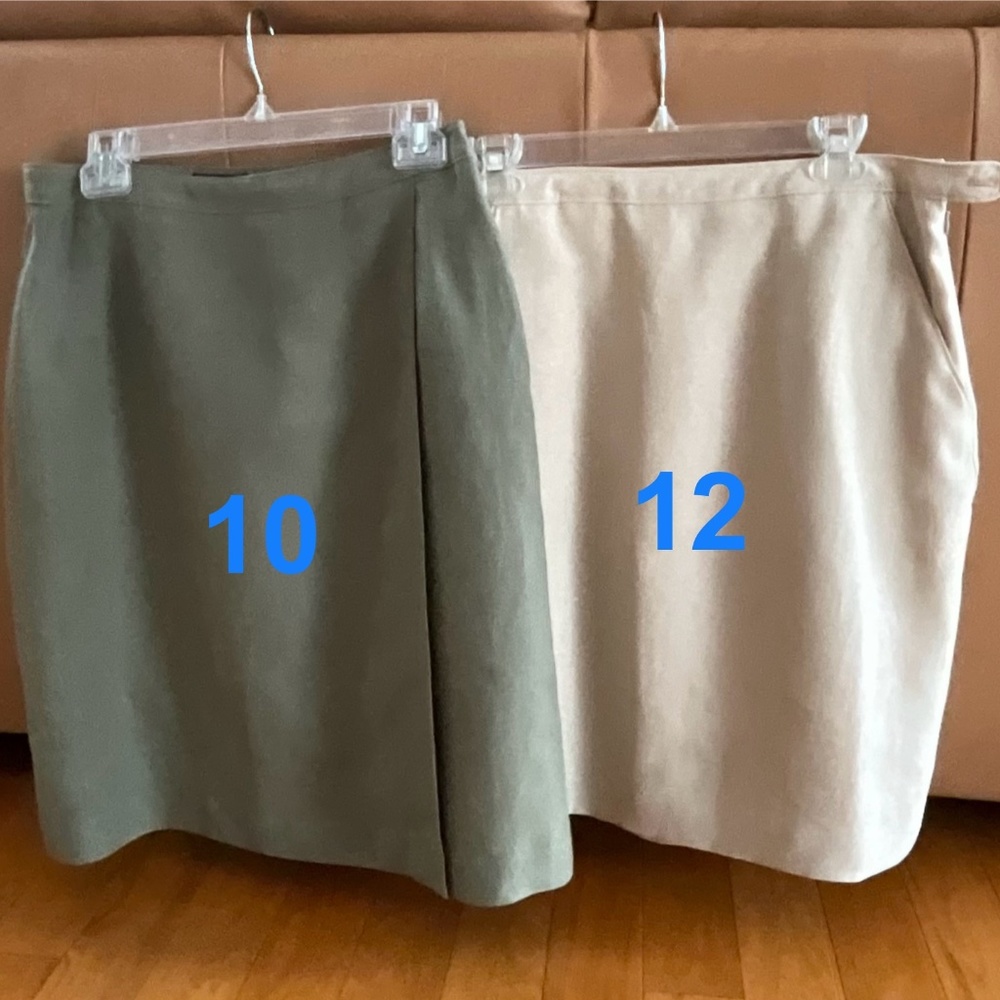 JHCollectibles Women’s skirts Cream (Size 12) and Khaki (Size 10)